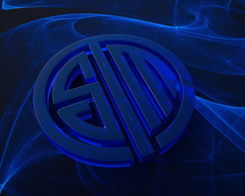 Blue Logo on Dark Background — Dark, Mysterious