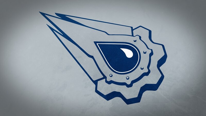 Blue Logo on Gray Background — Neutral