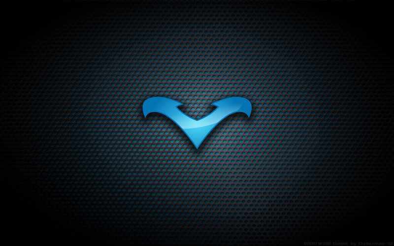 Blue Logo on Mesh