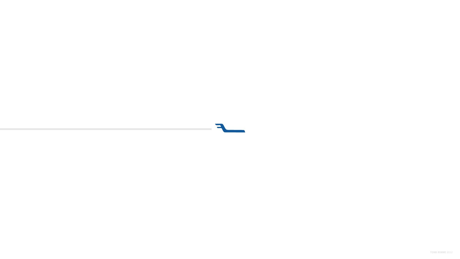 blue logo on white background