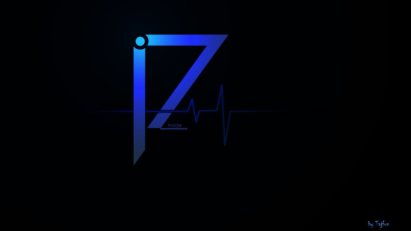 Blue logo with heartbeat line