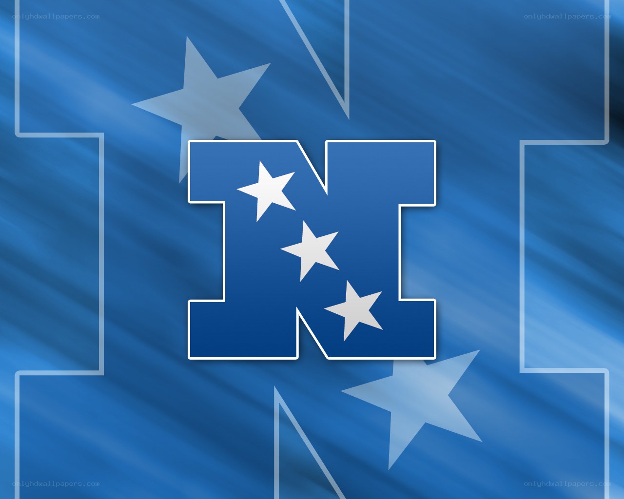 blue logo with stars