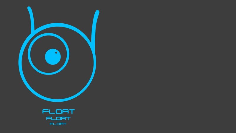 blue logo with text