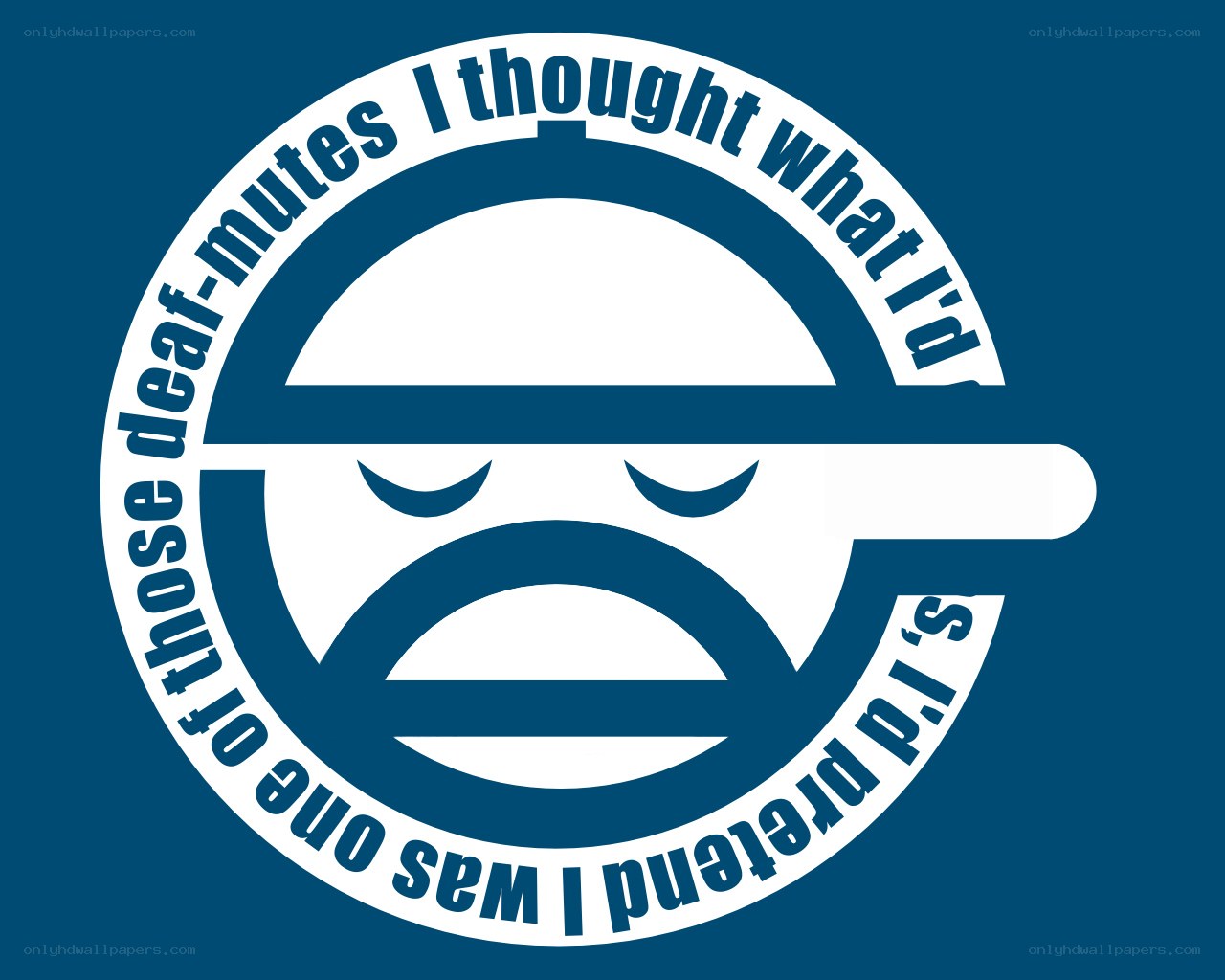 blue logo with text and symbols