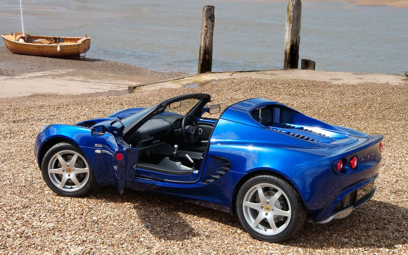 Blue Lotus Elise by the water