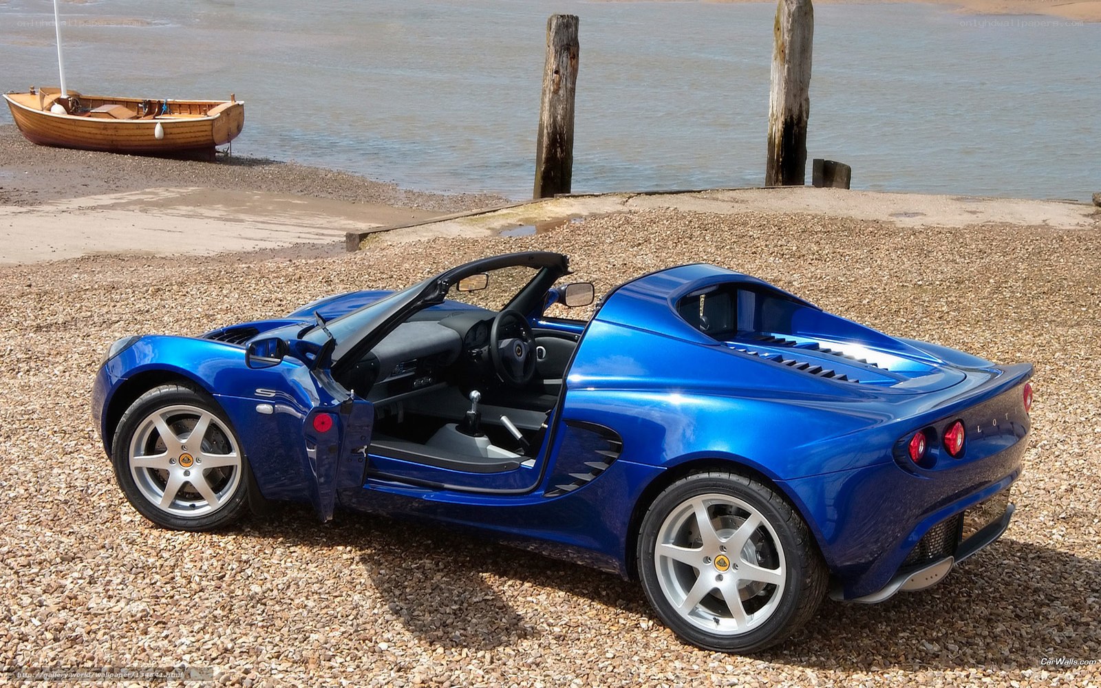 Blue Lotus Elise by the water