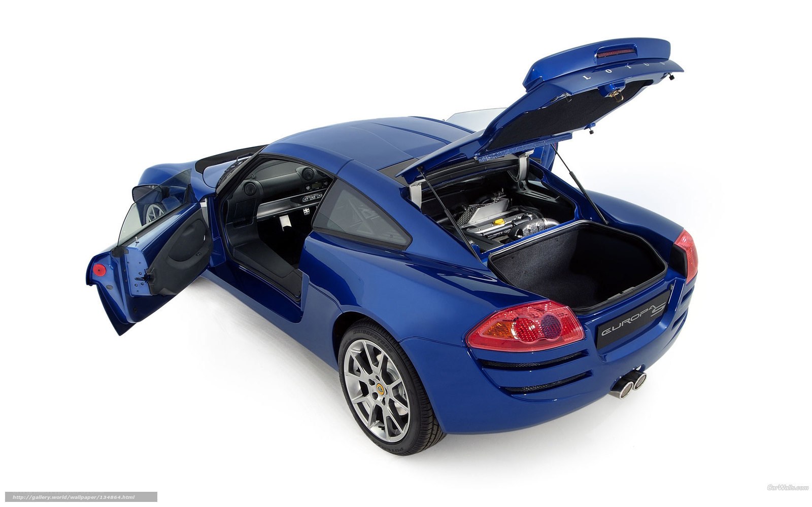 Blue Lotus Europa sports car