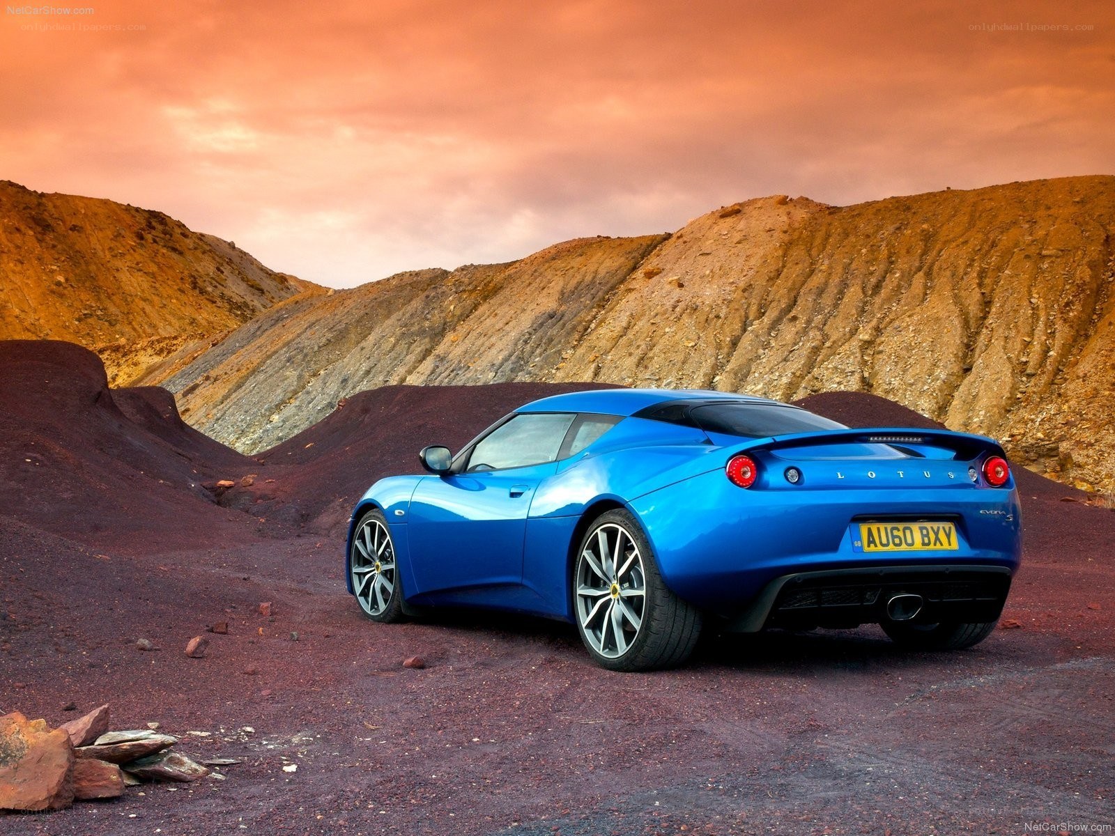 Blue Lotus Evora in desert