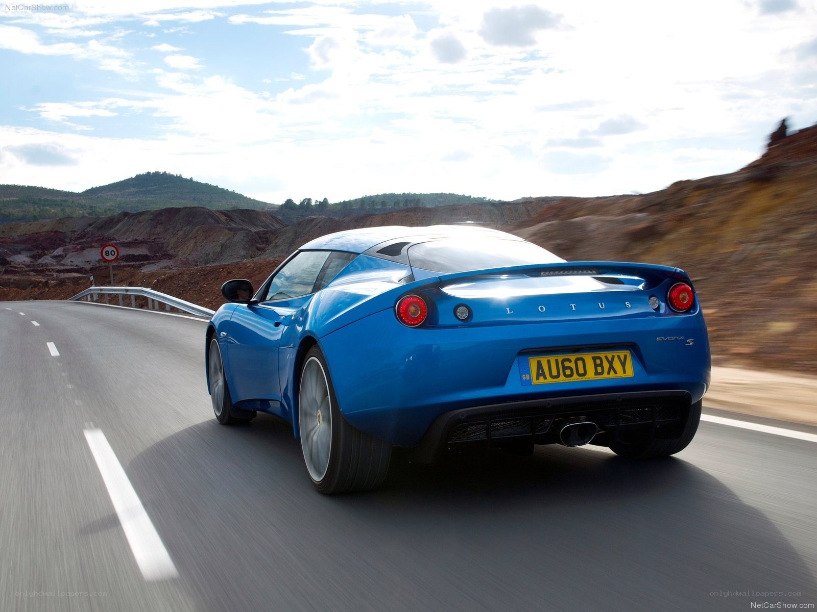 Blue Lotus Evora in motion
