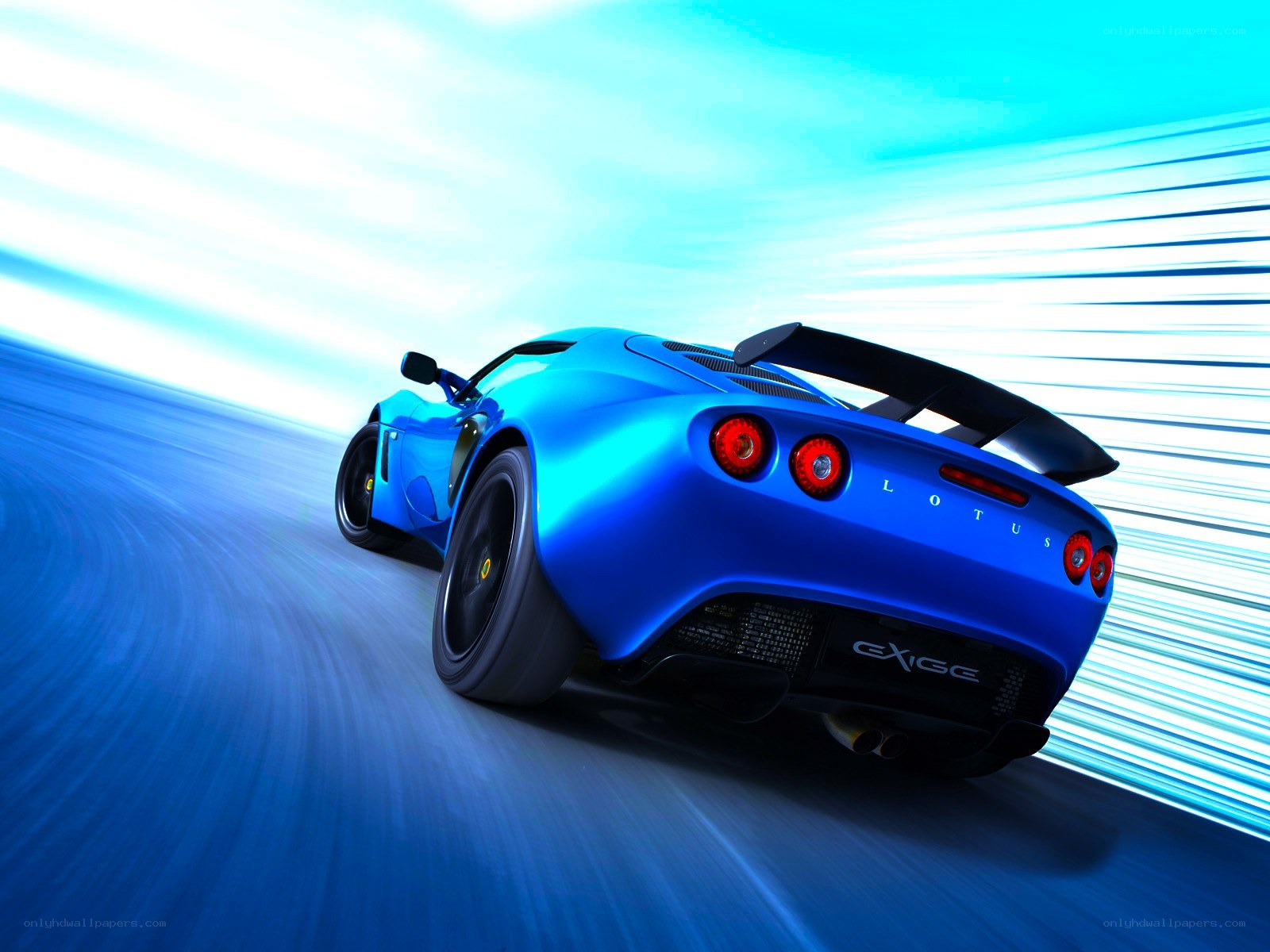 Blue Lotus Exige in motion