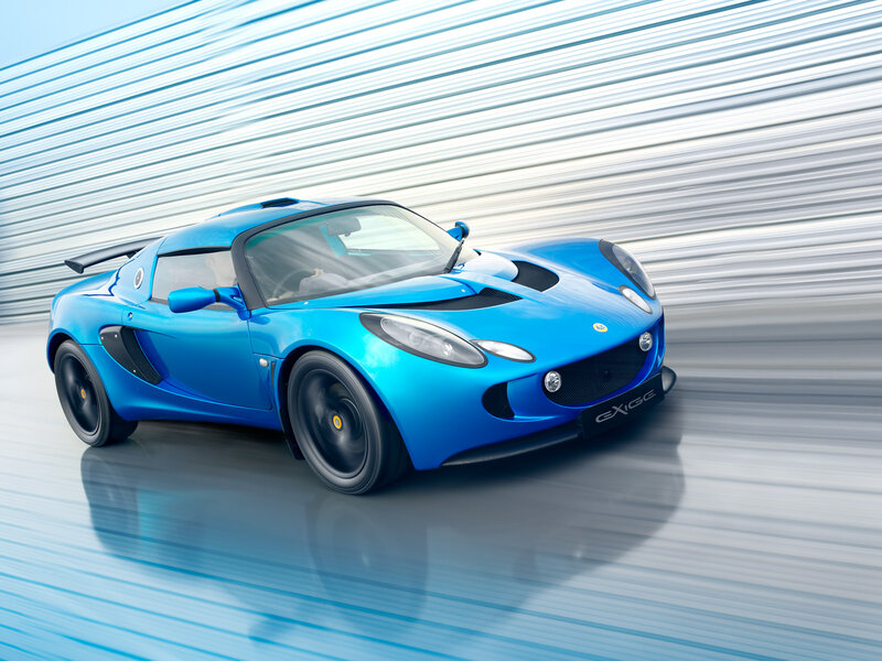 Blue Lotus Exige sports car