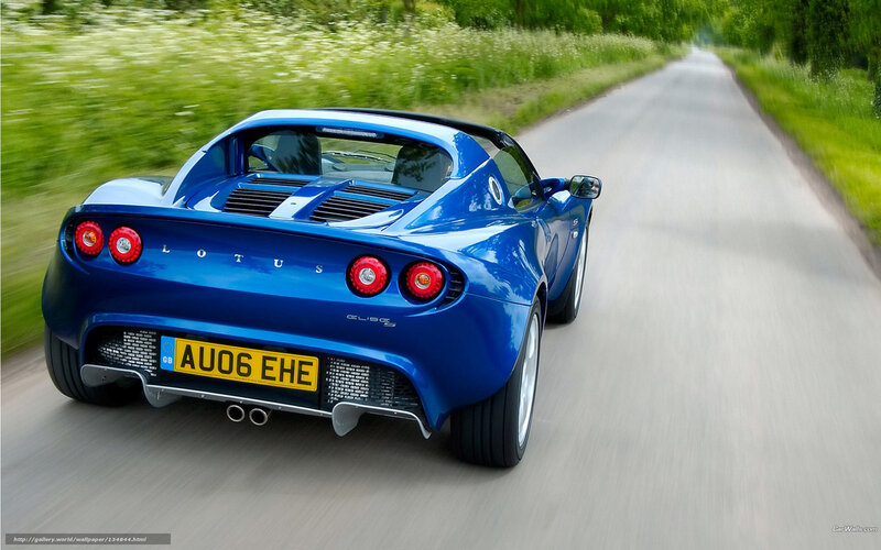 blue lotus sports car on road