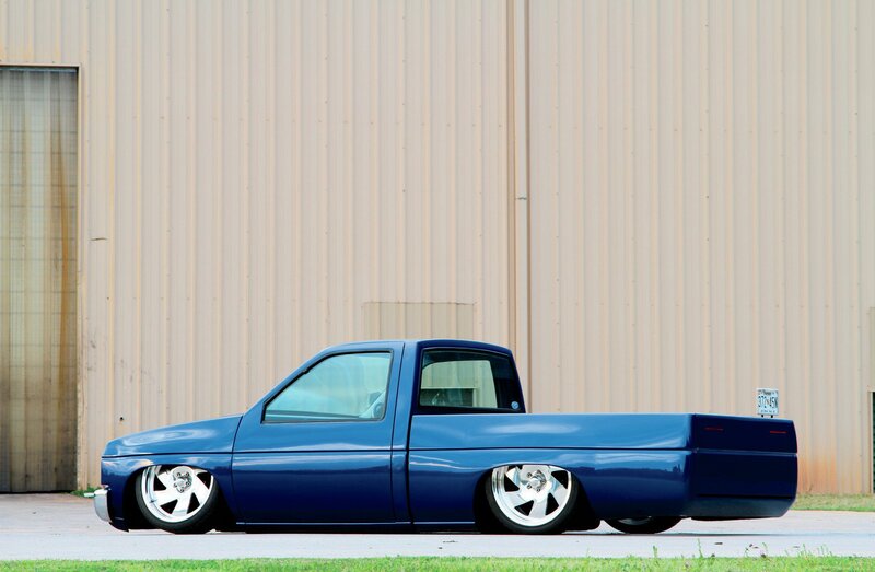 Blue Lowered Pickup Truck — Calm