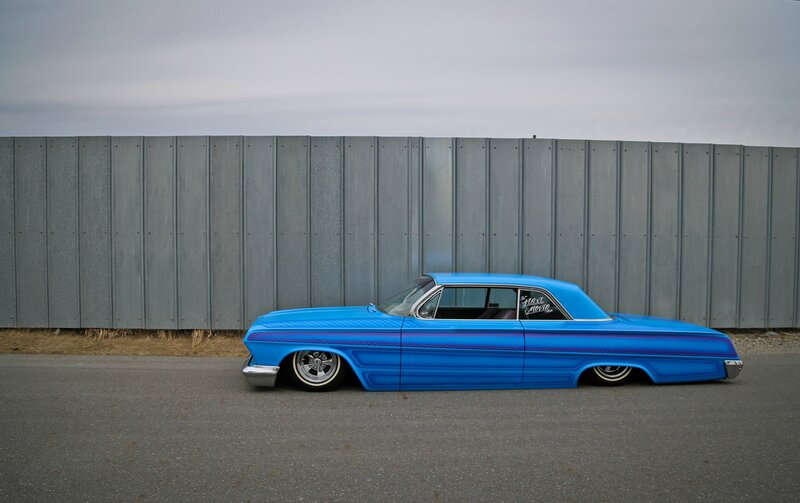 Blue Lowrider Car — Calm