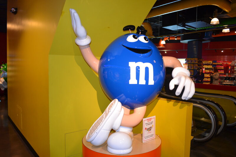 Blue M&m Character — Yellow