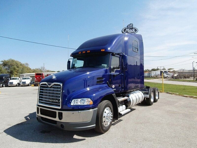 Blue Mack Semi-truck