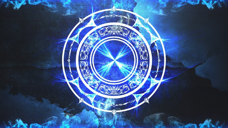 Blue Magical Circle — Dramatic
