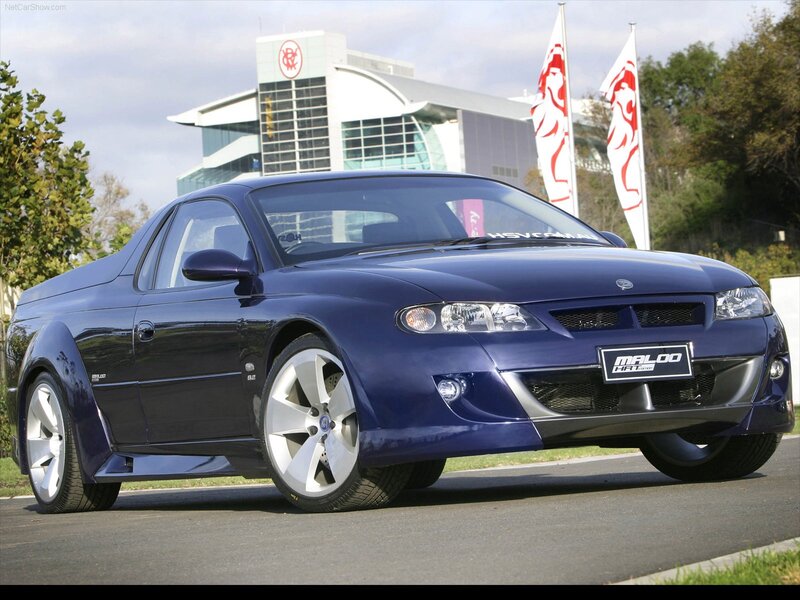 blue maloo pickup truck