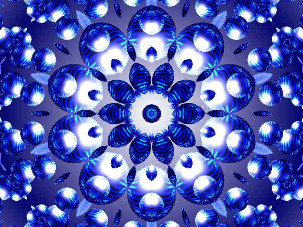blue mandala pattern