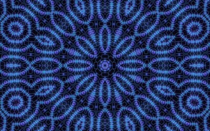 blue mandala pattern