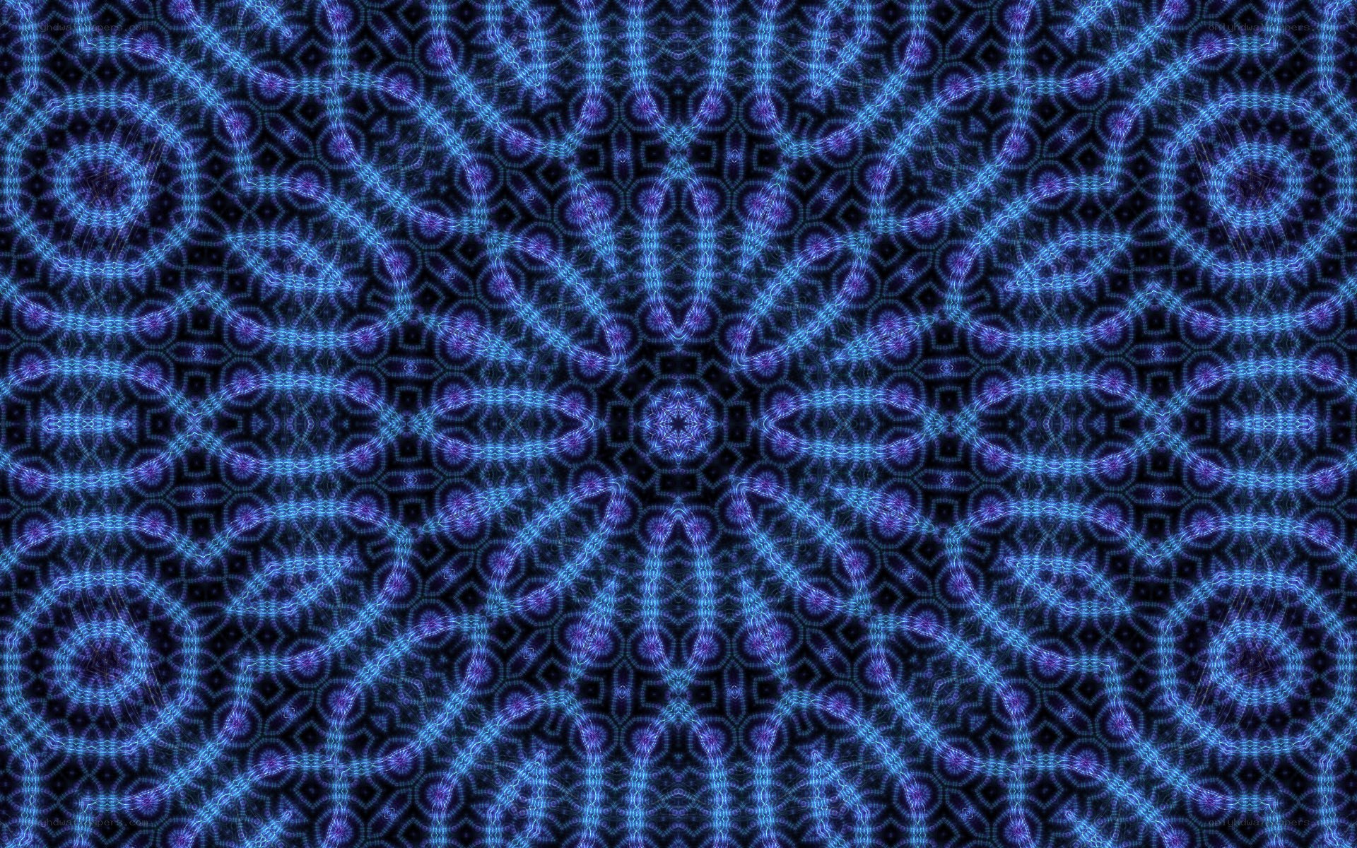 blue mandala pattern