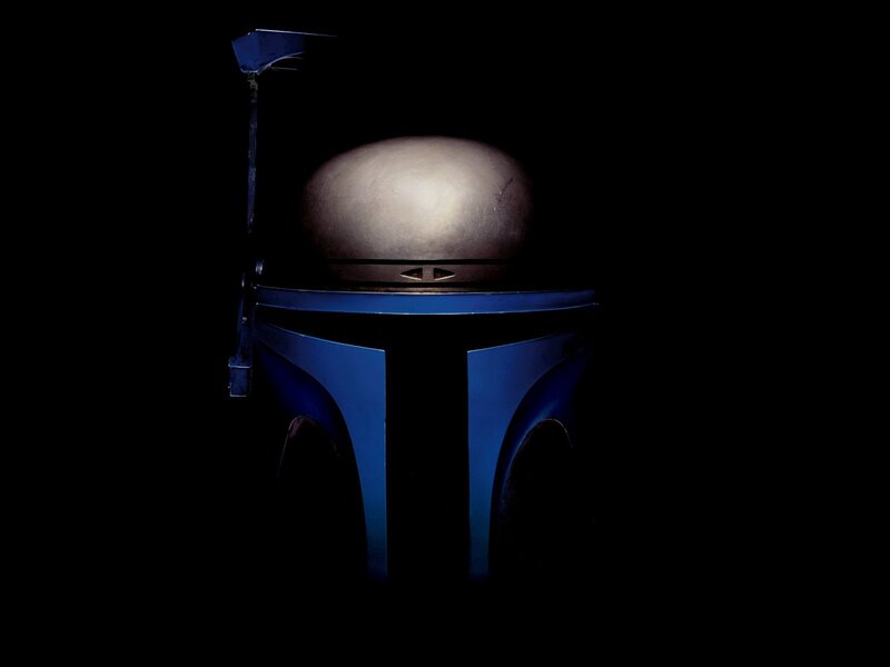 Blue Mandalorian Helmet