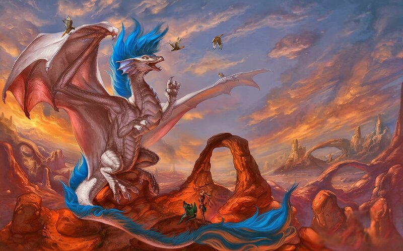 Blue-maned Dragon