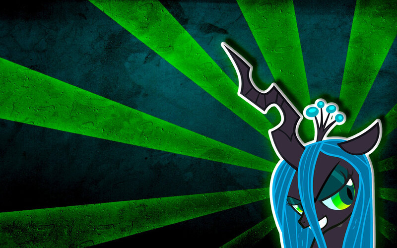 Blue-maned Pony Character — Green