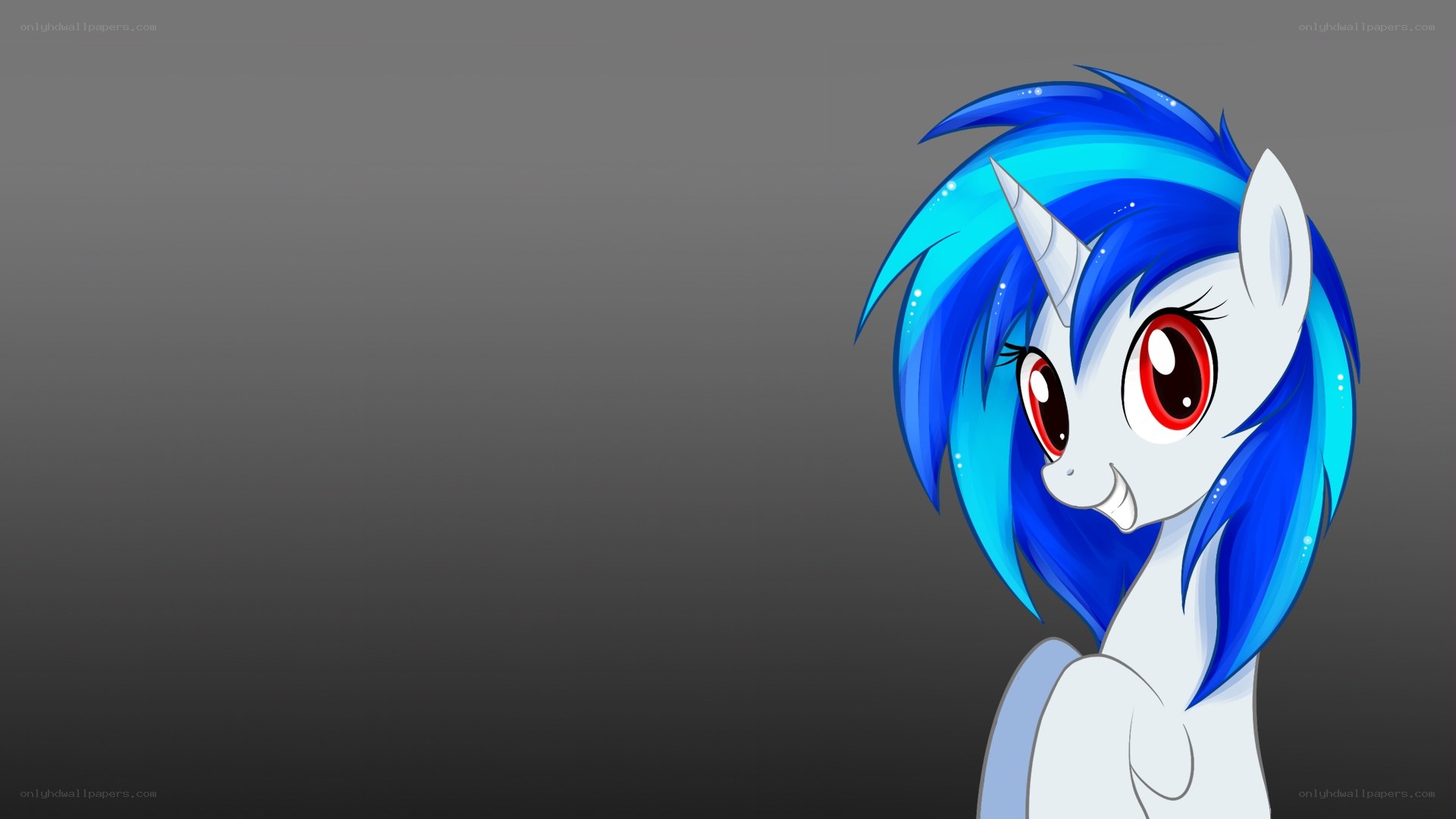 blue-maned pony character