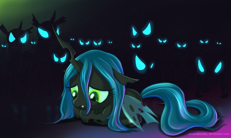 Blue-maned Pony on Ground