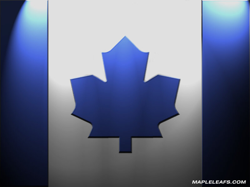 Blue Maple Leaf Logo — Dramatic