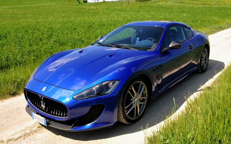 Blue Maserati Sports Car — Serene