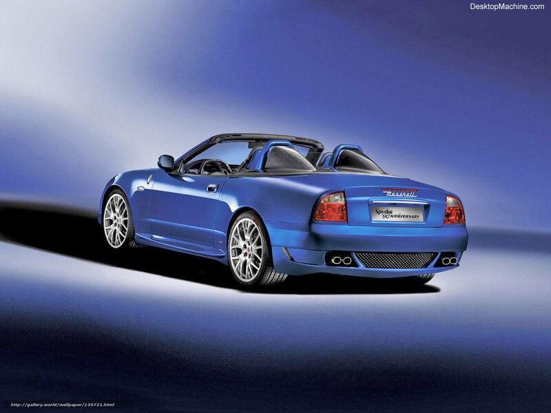 Blue Maserati Spyder 90th Anniversary