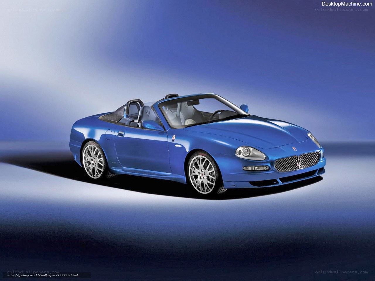 Blue Maserati Spyder