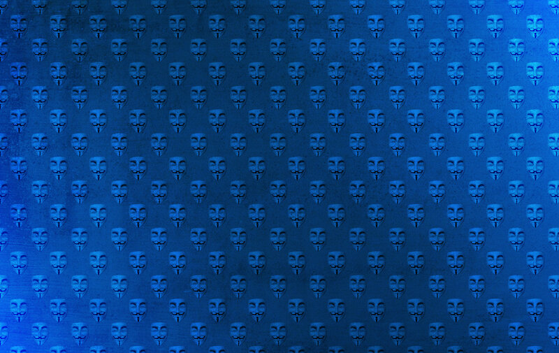 blue mask pattern background