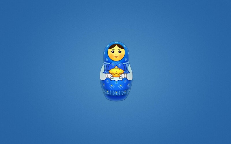 Blue Matryoshka Doll