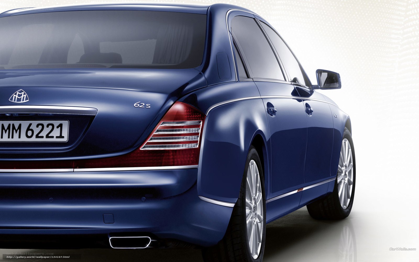 blue maybach 62s sedan