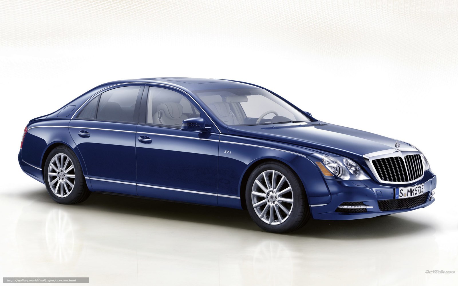 blue maybach sedan