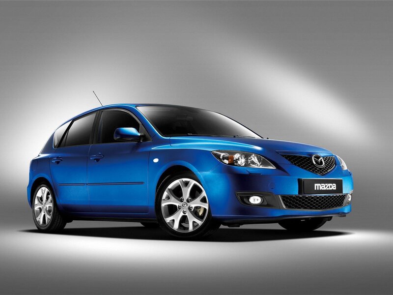 Blue Mazda 3 Hatchback