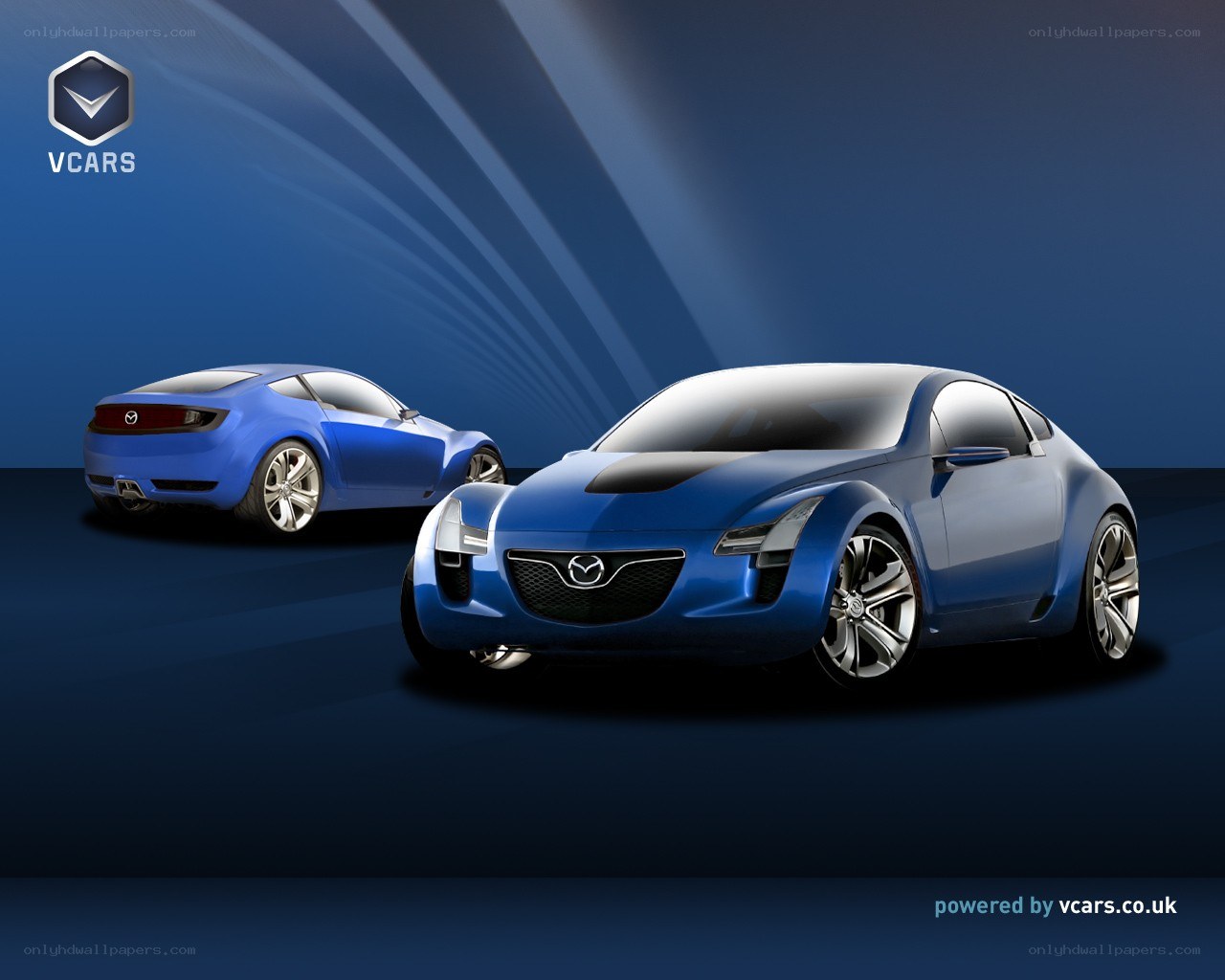 Blue Mazda concept cars