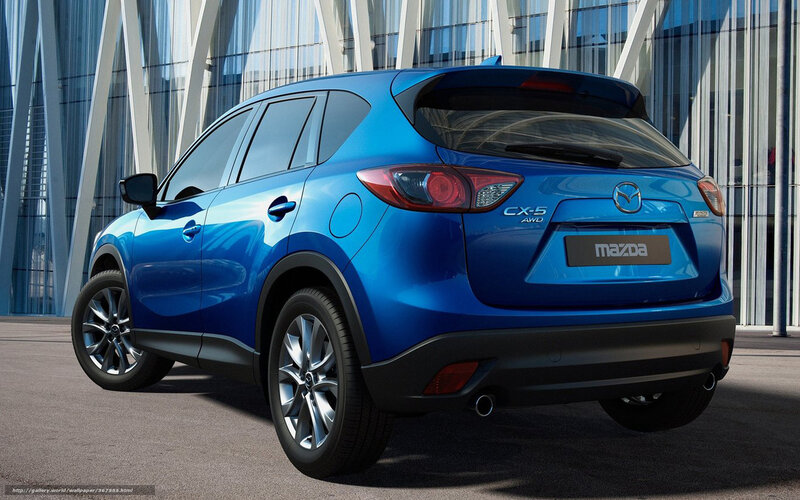 Blue Mazda Cx-5 Car