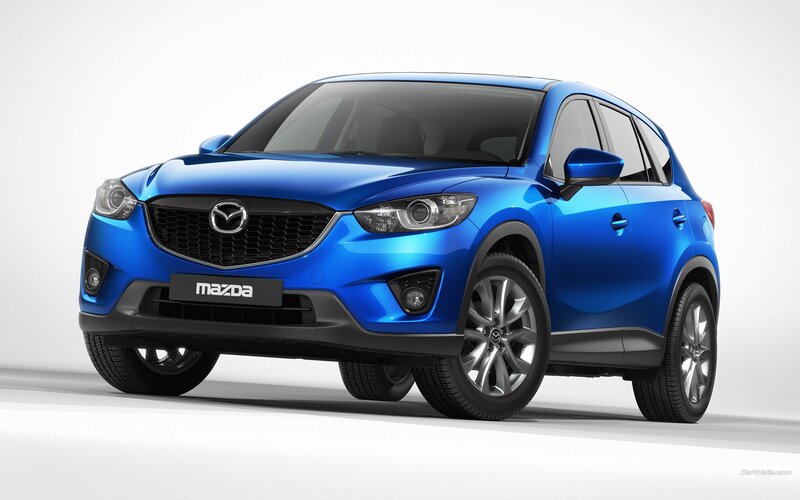 Blue Mazda CX-5 SUV