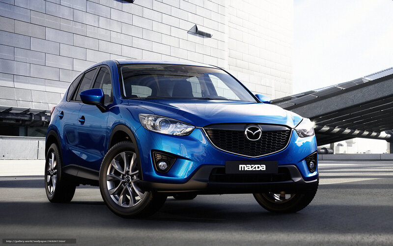 Blue Mazda Cx-5 Suv — Dramatic