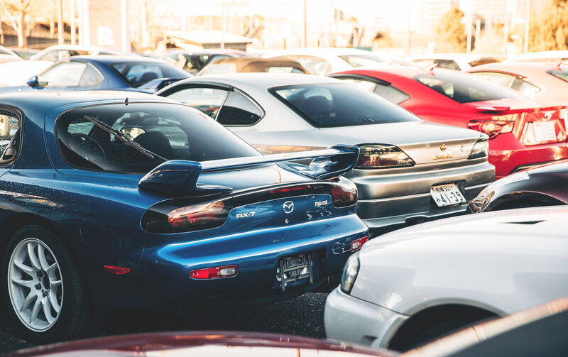 Blue Mazda RX-7 Car — Calm