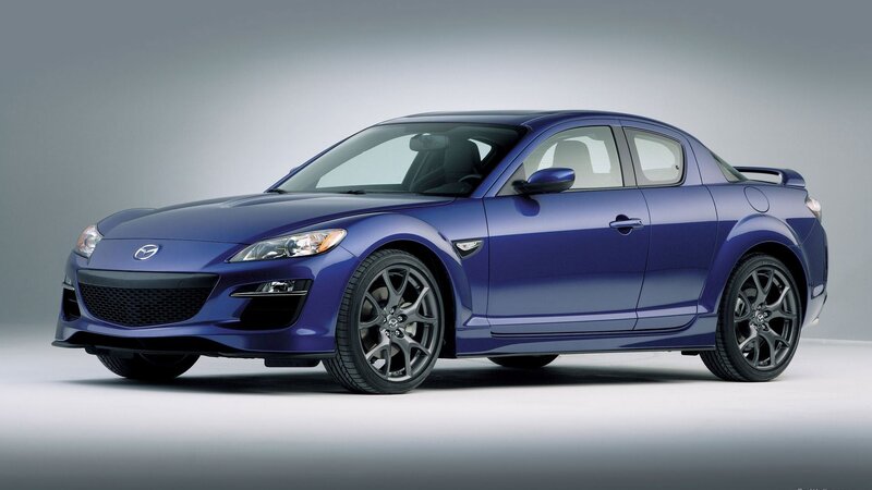Blue Mazda Rx-8 Car