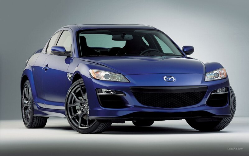 Blue Mazda Rx-8 Coupe — Neutral