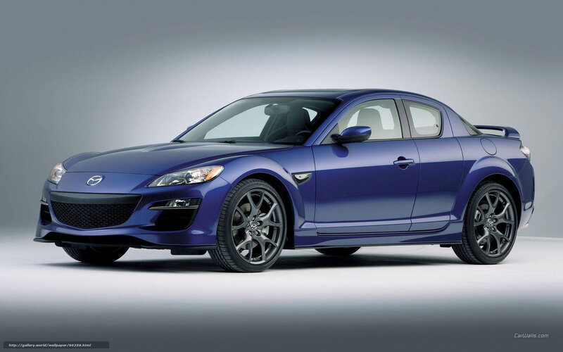 Blue Mazda Rx-8 Coupe