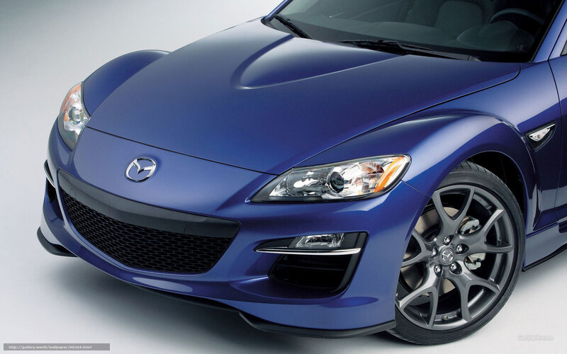 Blue Mazda Rx-8