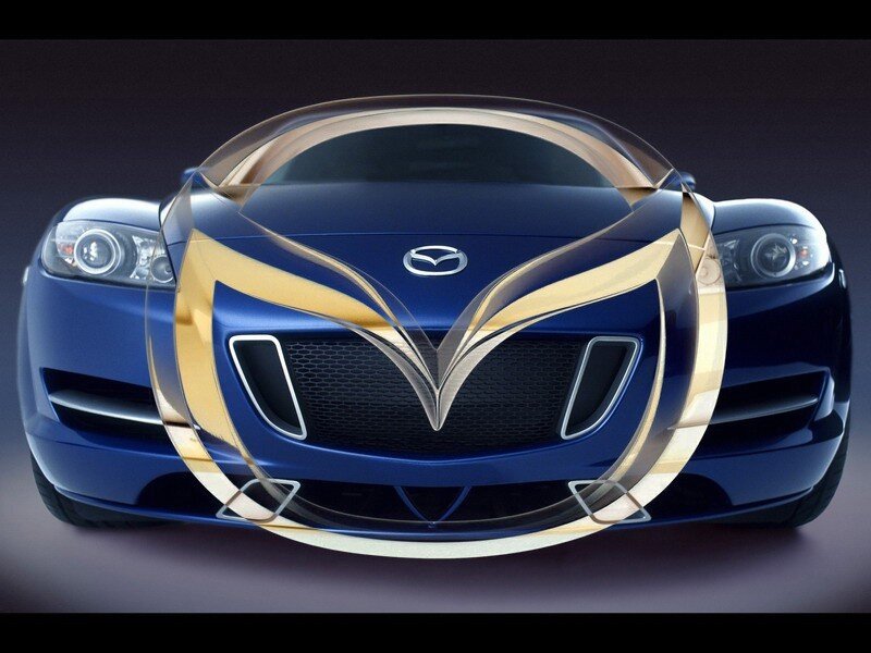 blue mazda sports car