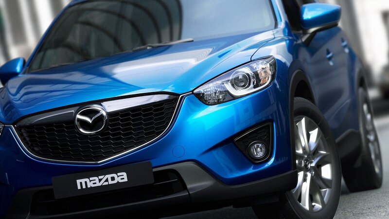 Blue Mazda Suv